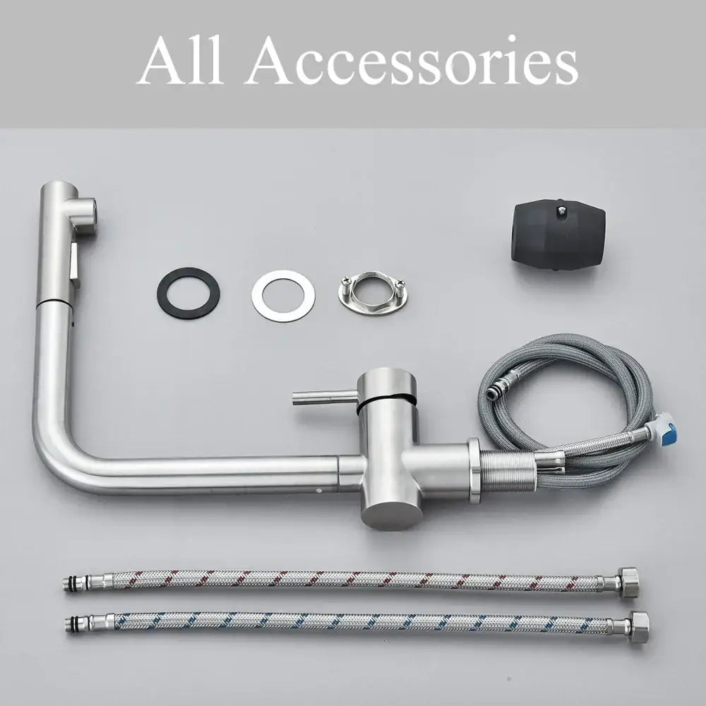 Nickel Dual Spray Faucet