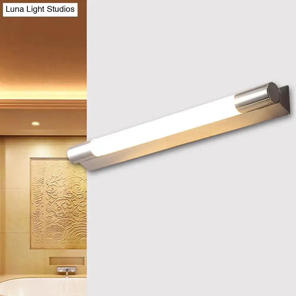 Nickel Warm Vanity Light