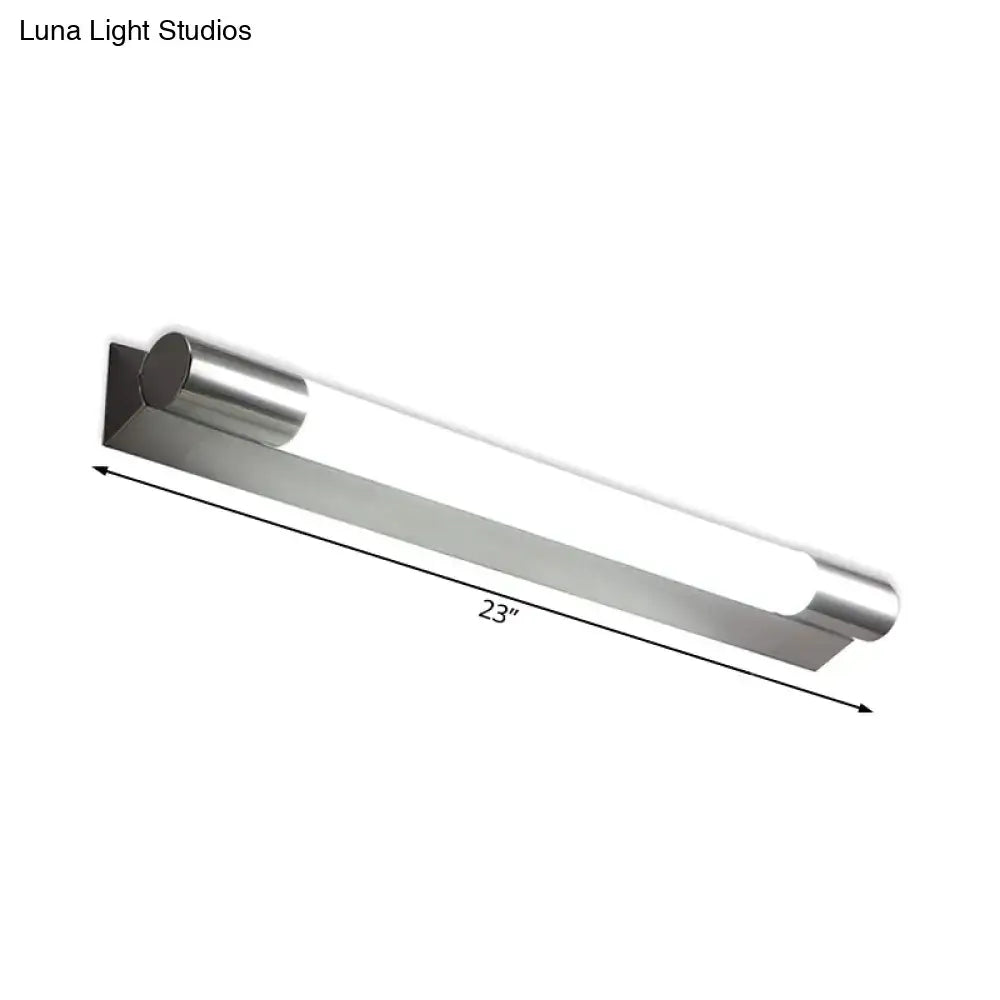 Nickel Warm Vanity Light