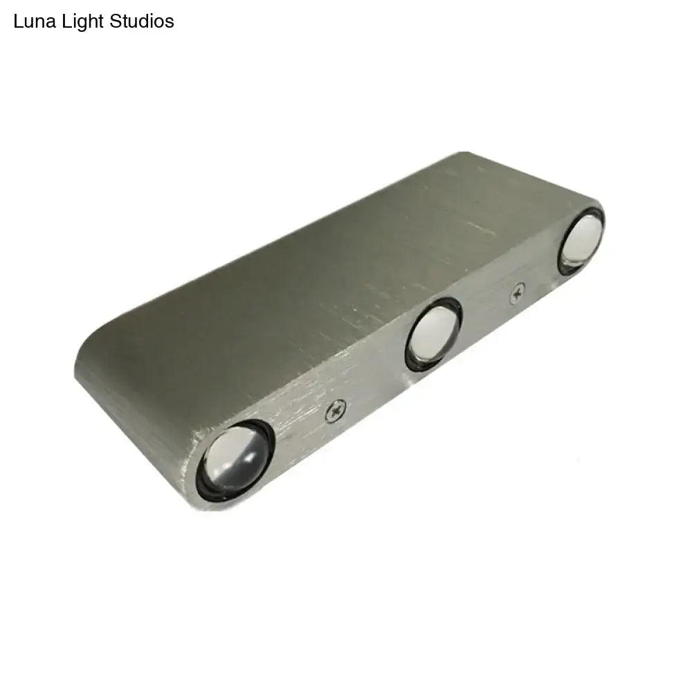 Nickel Rectangular Wall Lamp