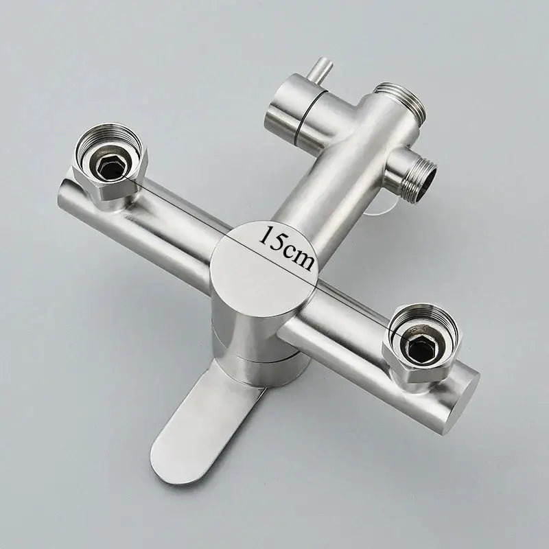Brushed Nickel Handheld Shower System 12-Inch