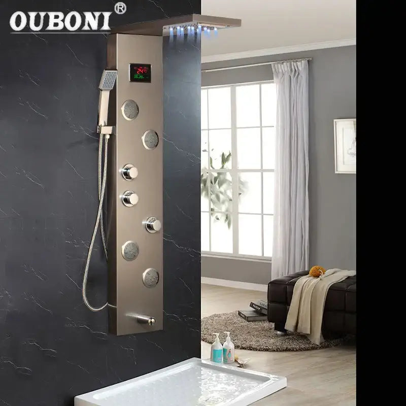 Nickel LED Shower Panel