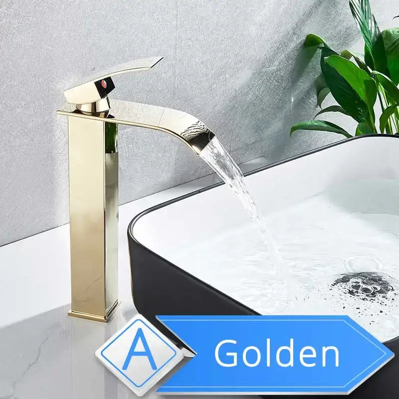 Nickel Waterfall Basin Faucet