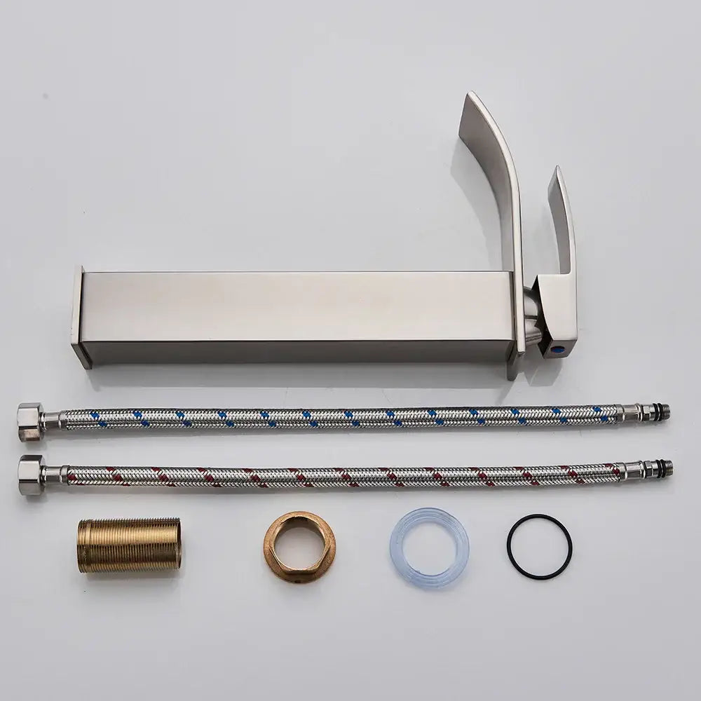 Nickel Waterfall Basin Faucet