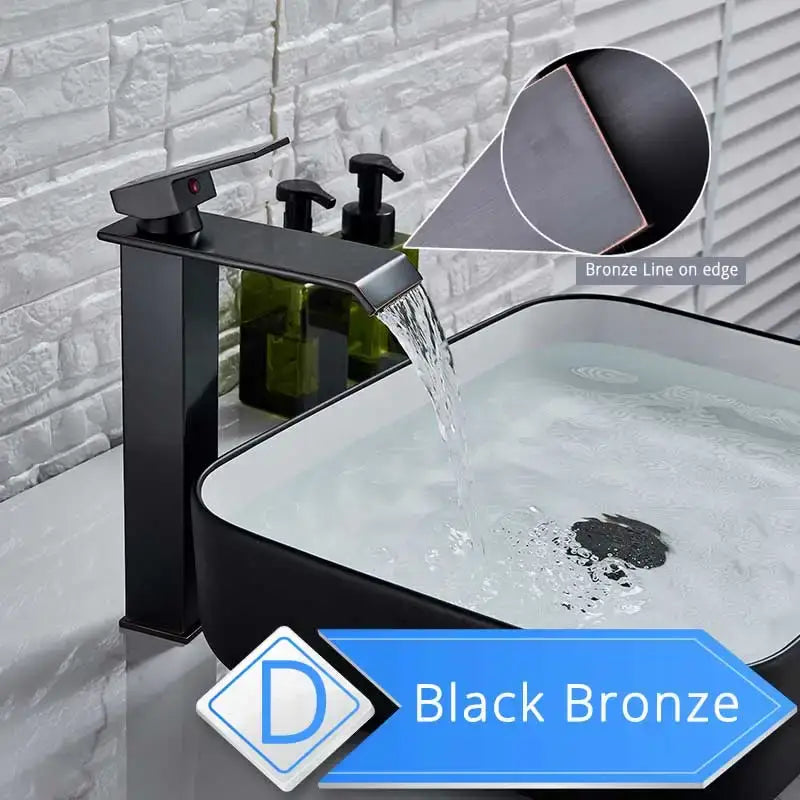 Nickel Waterfall Basin Faucet