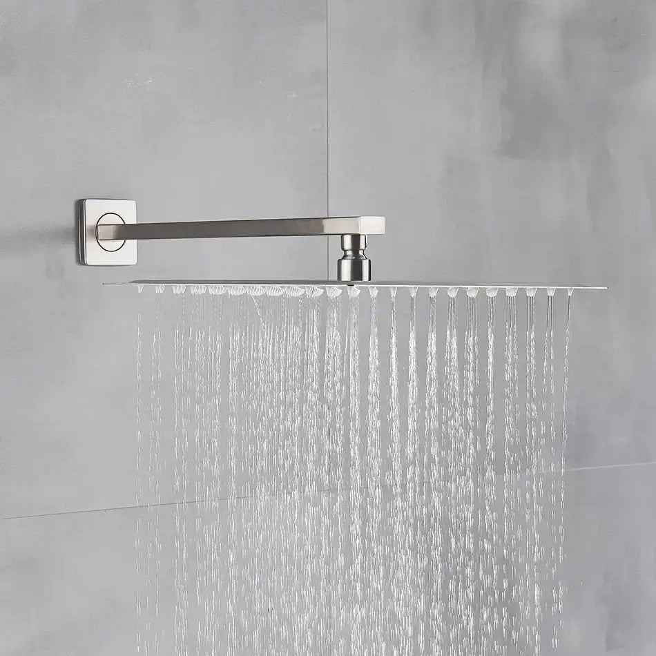 Nickel Square Rainfall Shower
