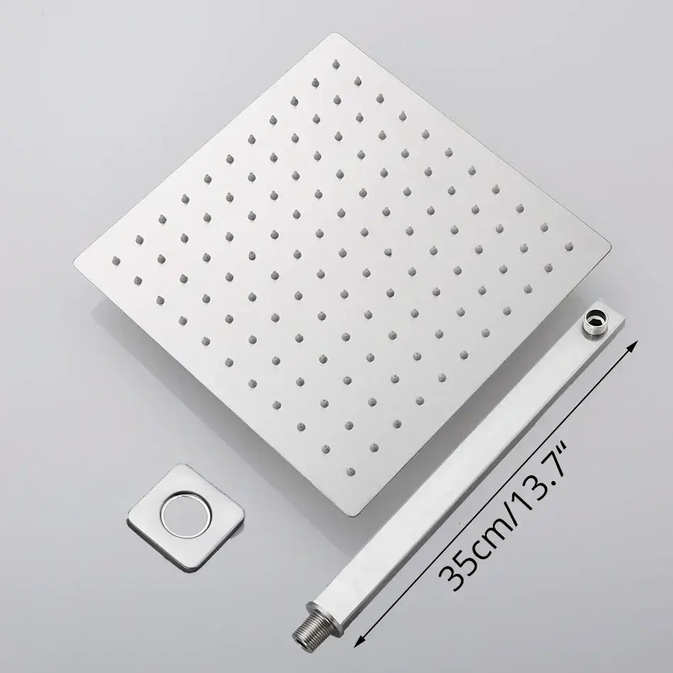 Nickel Square Rainfall Shower