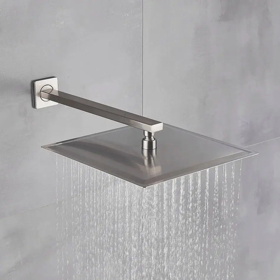 Nickel Square Rainfall Shower