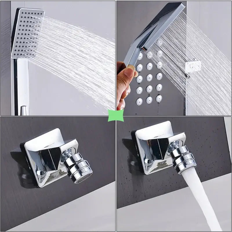 Nickel Waterfall Shower Panel