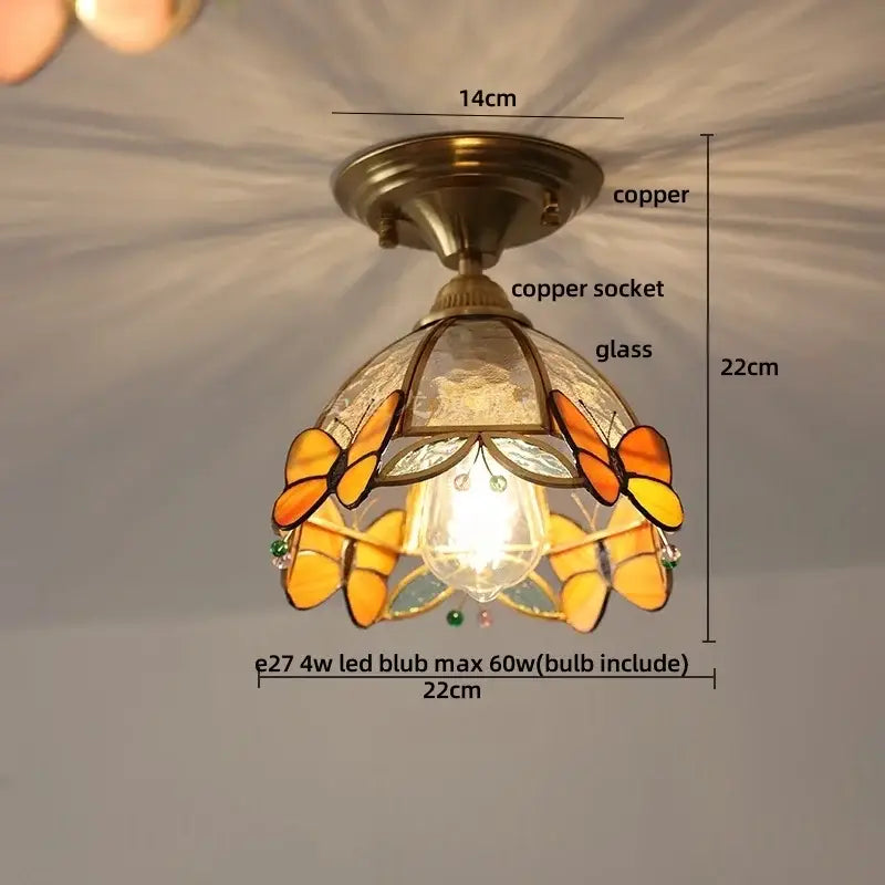 Tiffany Glass Ceiling Light