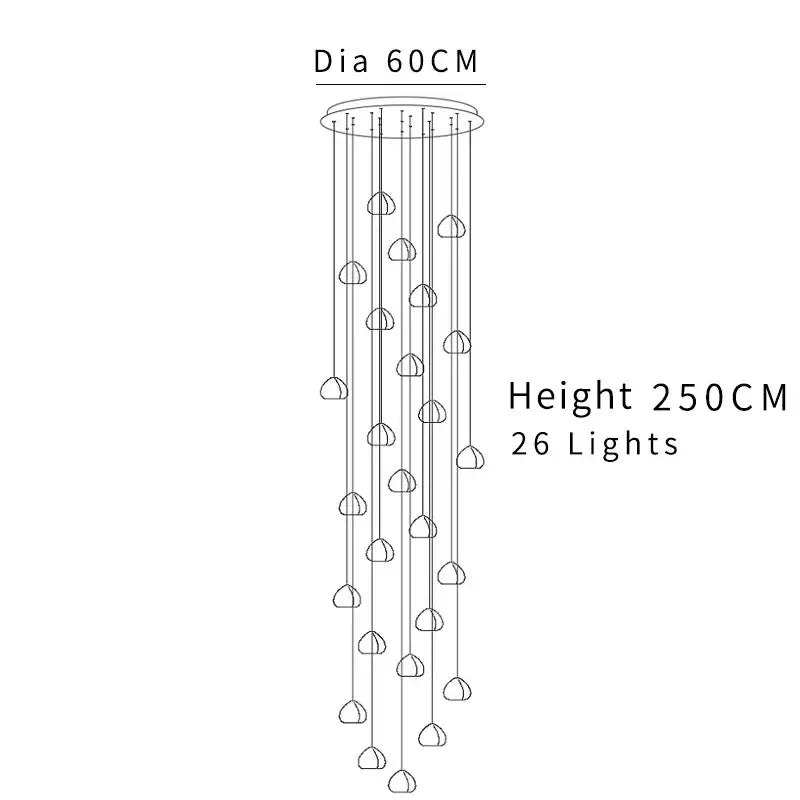 Crystal Ball Chandelier Light