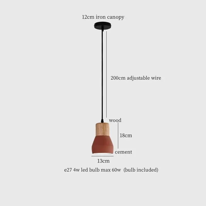 Cement Industrial Pendant Lamp
