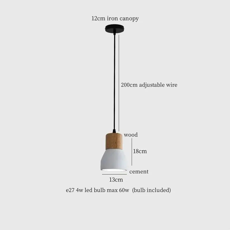 Cement Industrial Pendant Lamp