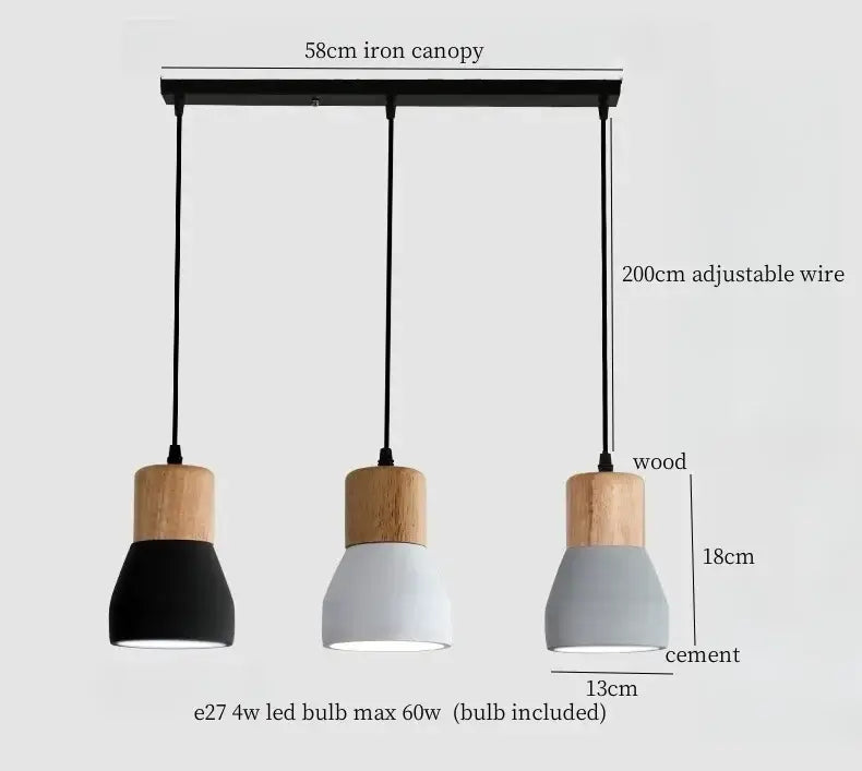 Cement Industrial Pendant Lamp