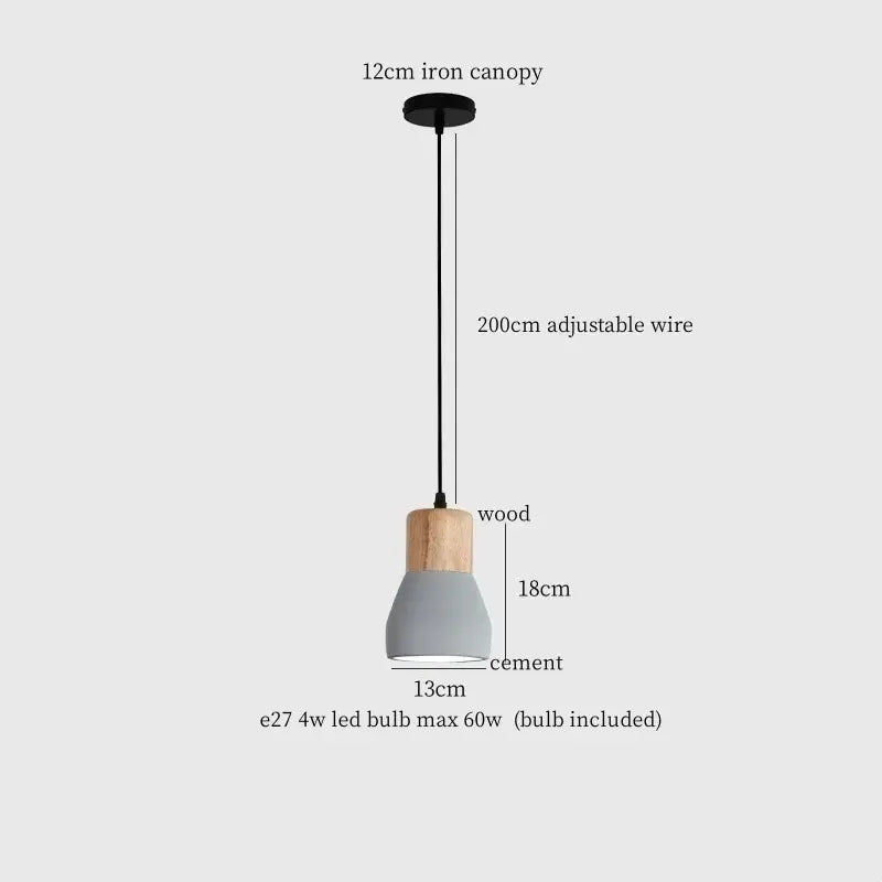 Cement Industrial Pendant Lamp
