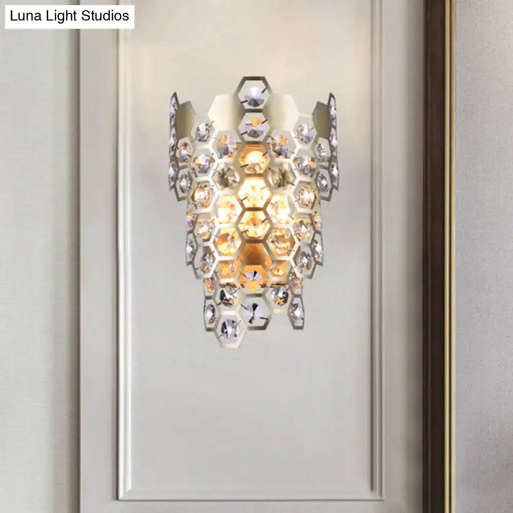Champagne Crystal Wall Sconce