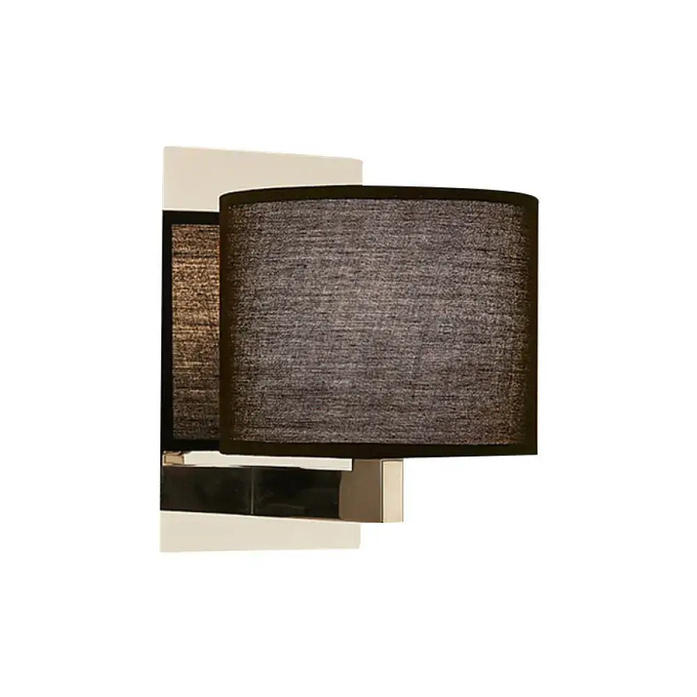 Charcoal Drum Fabric Sconce