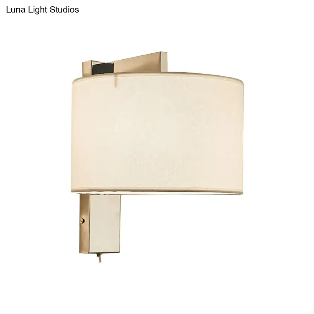 Charcoal Drum Fabric Sconce