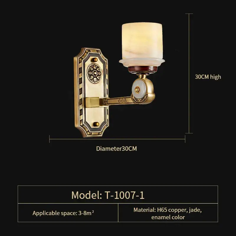Gold Jade Chandelier