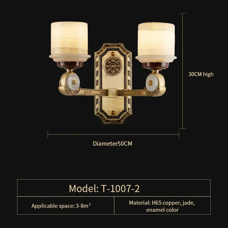 Gold Jade Chandelier