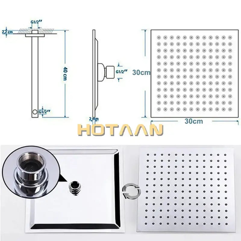 Stainless Steel Rain Shower