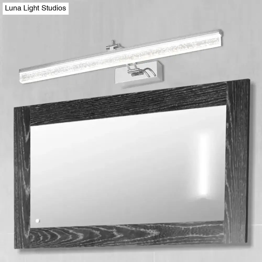 Chrome LED Vanity Light Five-Size Dual-Temp