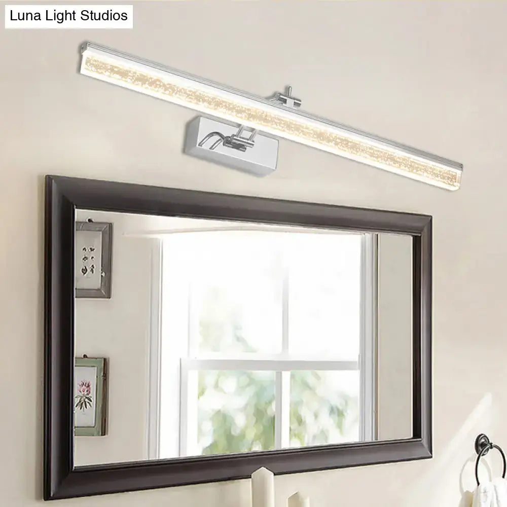 Chrome LED Vanity Light Five-Size Dual-Temp