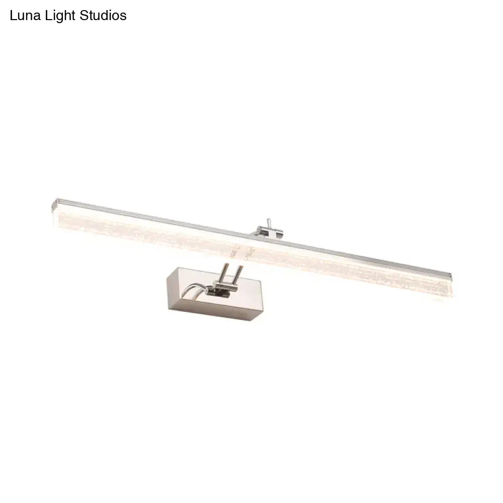 Chrome LED Vanity Light Five-Size Dual-Temp
