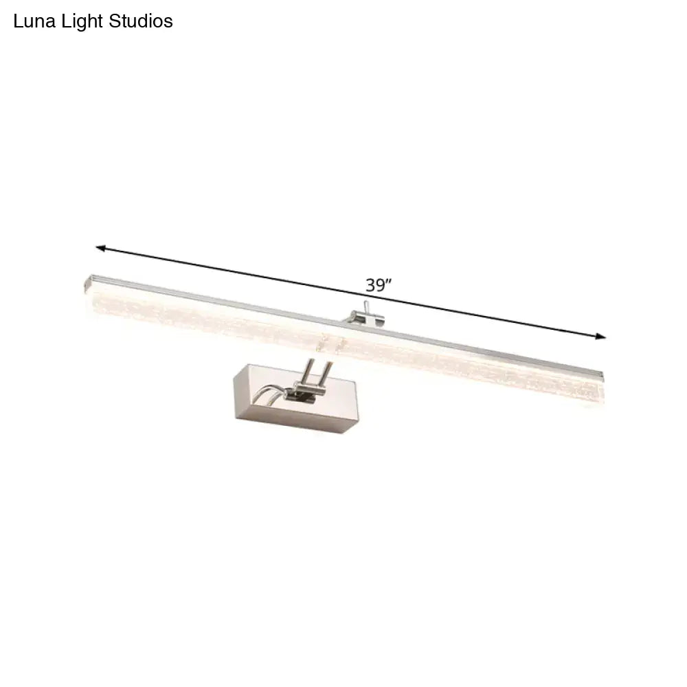 Chrome LED Vanity Light Five-Size Dual-Temp
