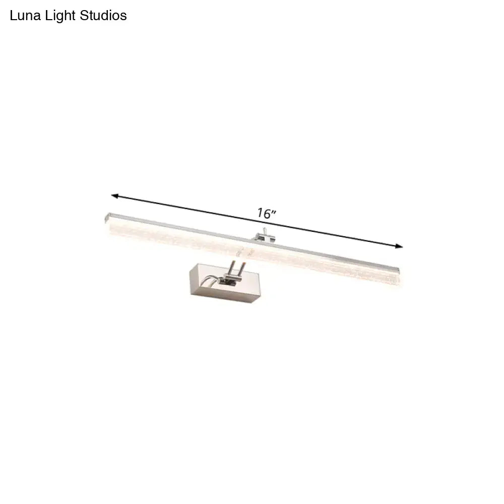 Chrome LED Vanity Light Five-Size Dual-Temp