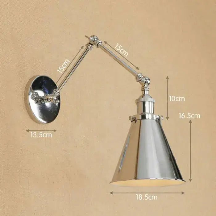 Chrome Articulated Wall Light