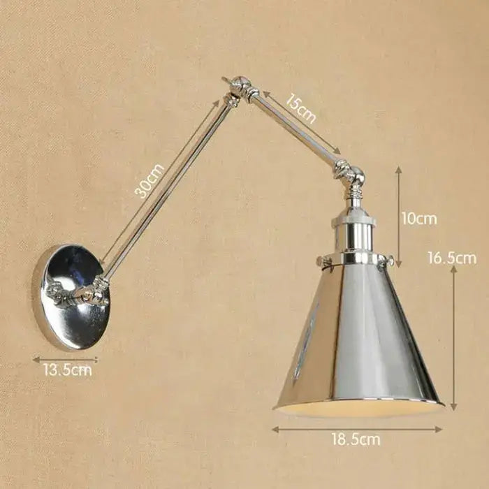 Chrome Articulated Wall Light