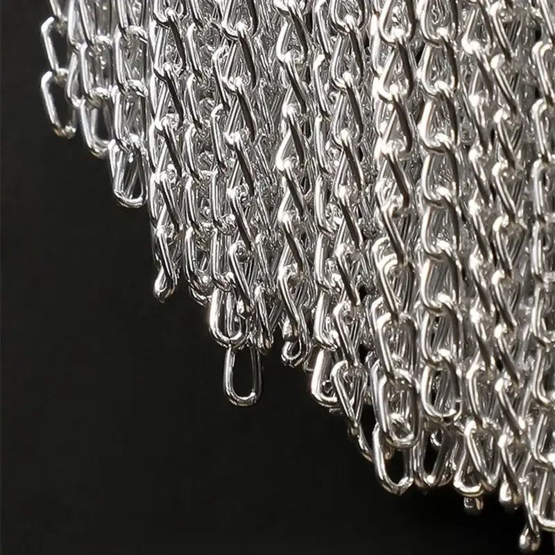 Chrome Chain Wall Sconce