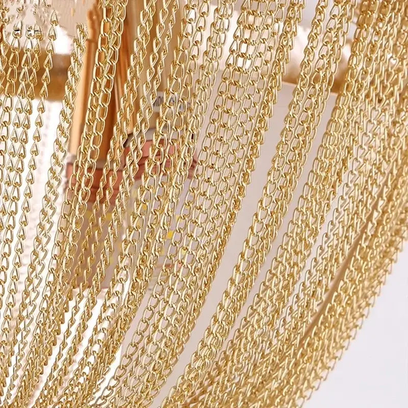 Chrome Chain Wall Sconce