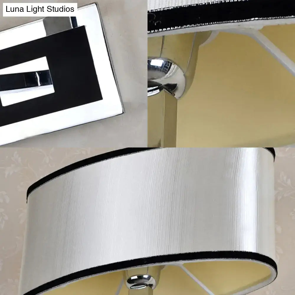 Chrome Oval Wall Sconce