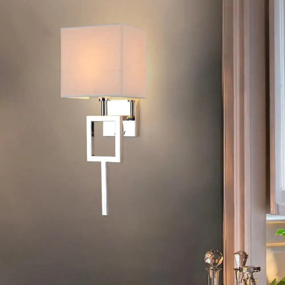 Beige Square Wall Lamp