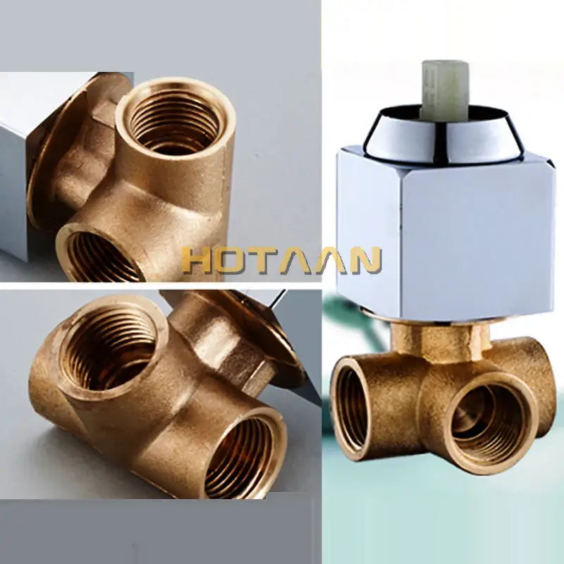 Chrome Square Shower Mixer