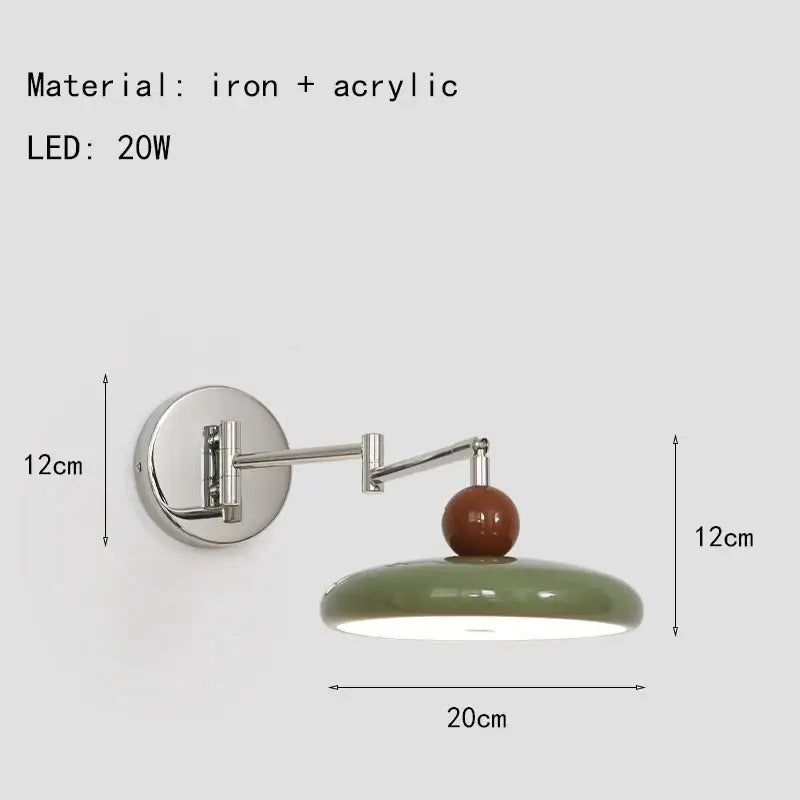 Chrome Ceramic Wall Lamp