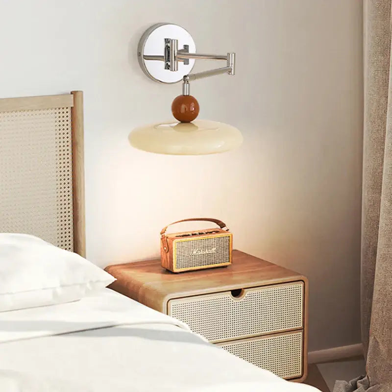 Chrome Ceramic Wall Lamp