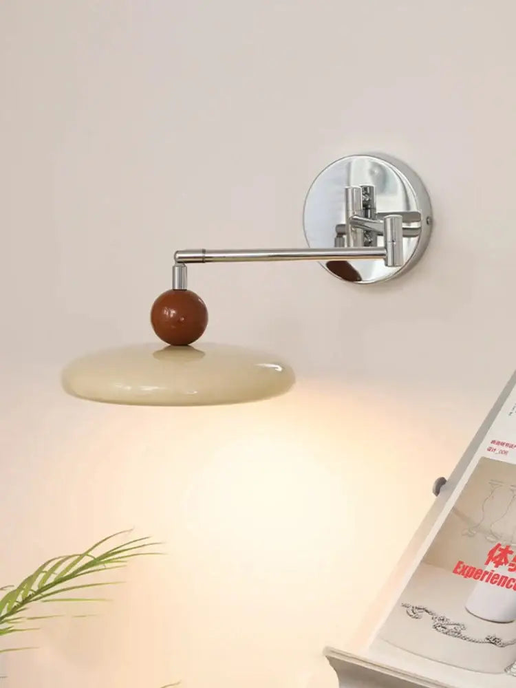 Chrome Ceramic Wall Lamp