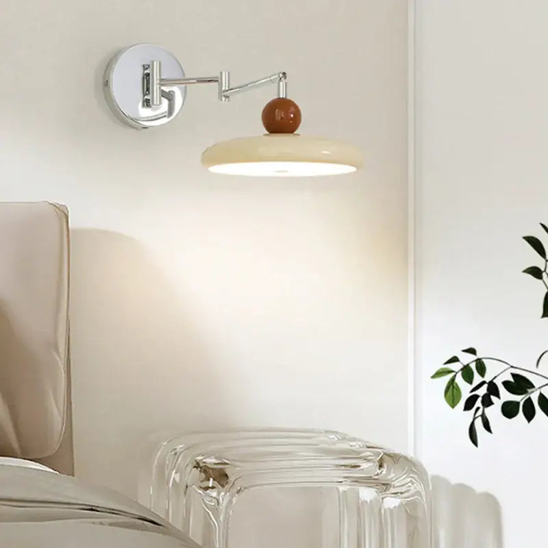 Chrome Ceramic Wall Lamp