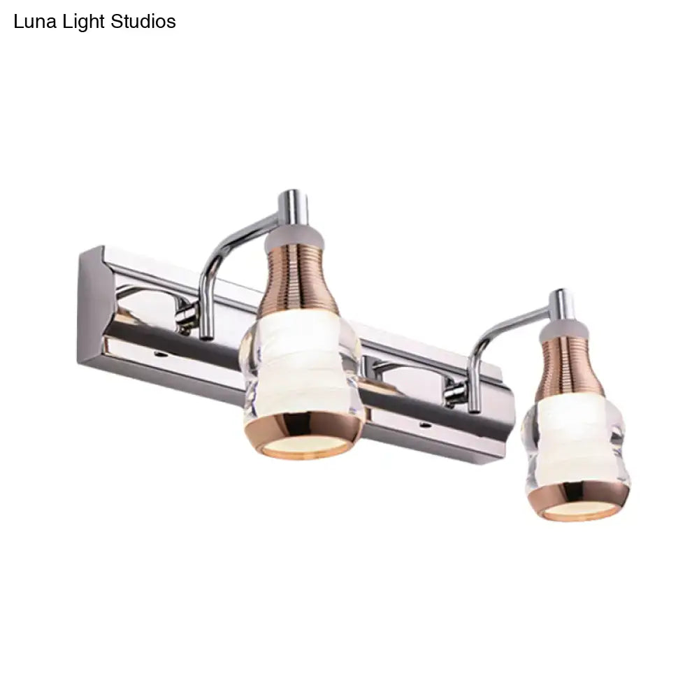 Chrome Rose Vanity Light