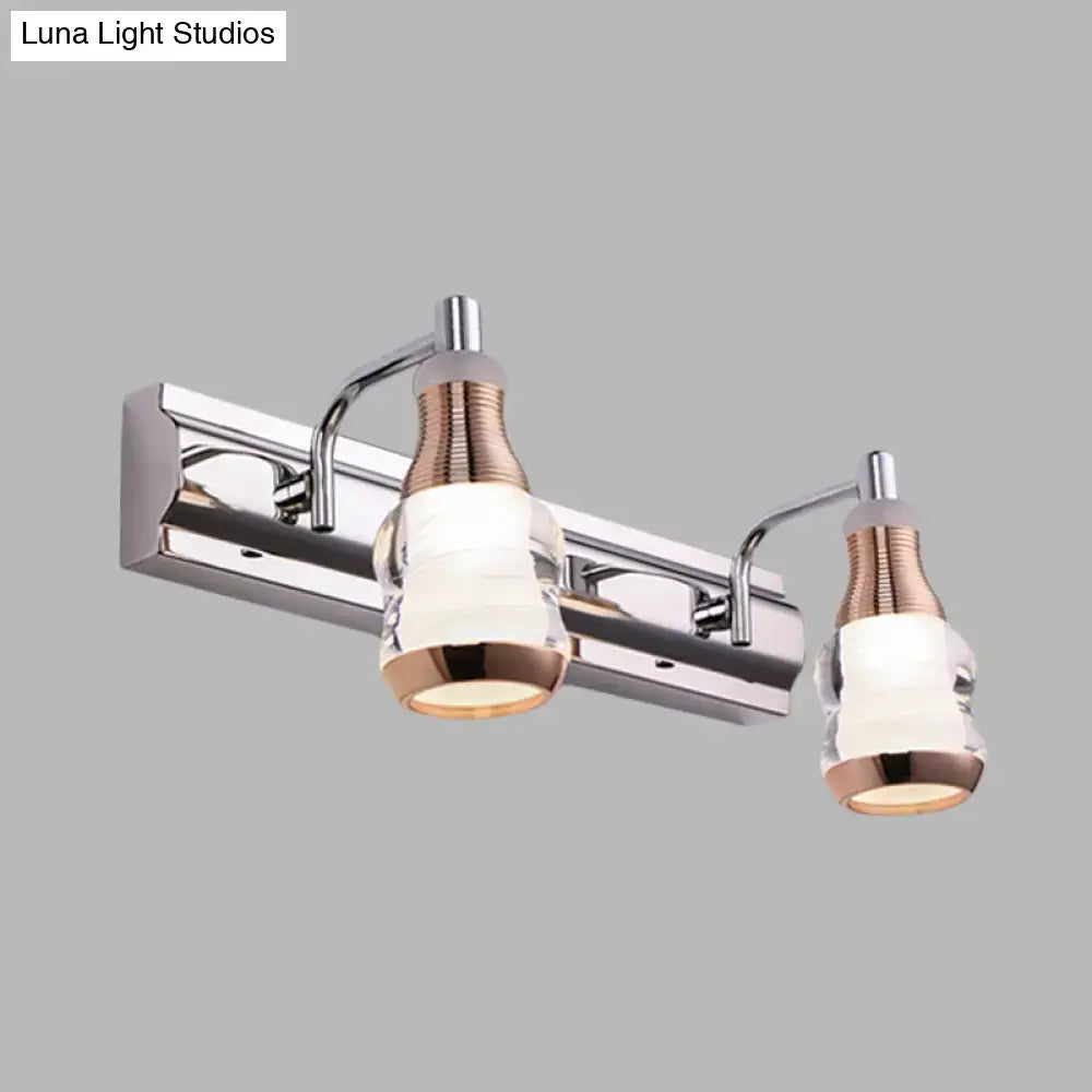 Chrome Rose Vanity Light