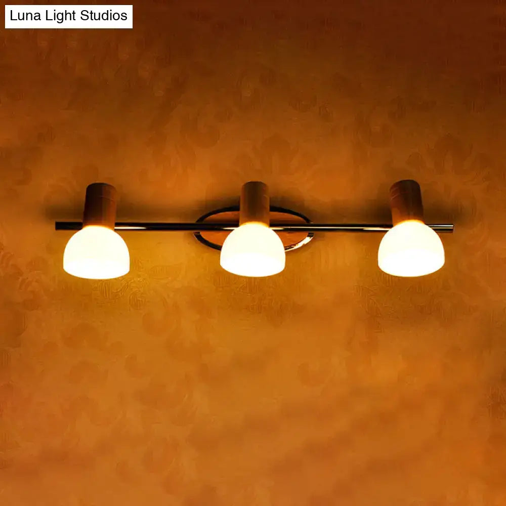 Glass Dome Vanity Sconce