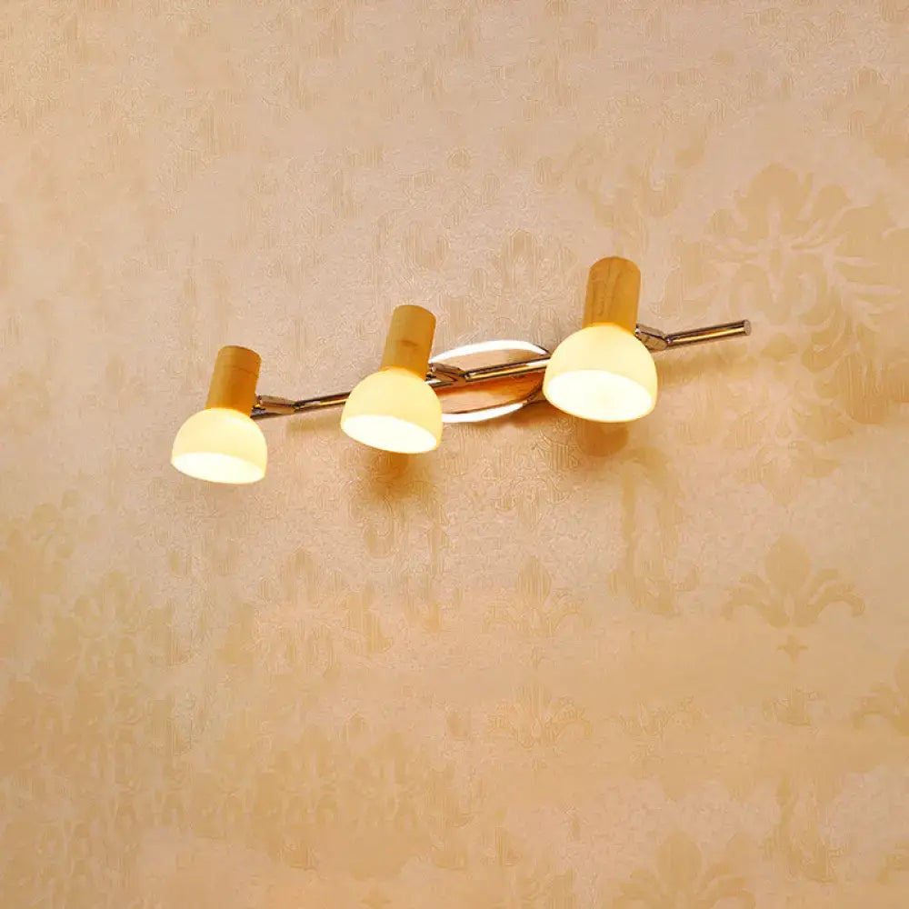Glass Dome Vanity Sconce