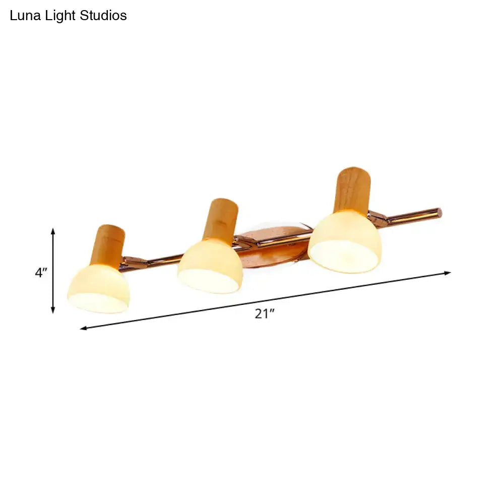 Glass Dome Vanity Sconce