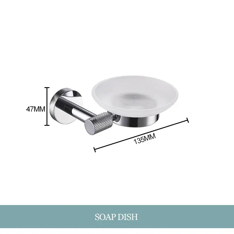 Chrome Bathroom Essentials Set