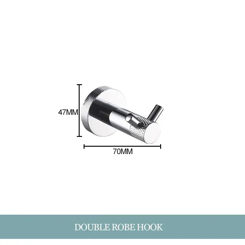 Chrome Bathroom Essentials Set