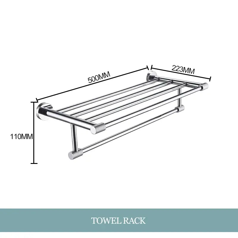 Chrome Bathroom Essentials Set