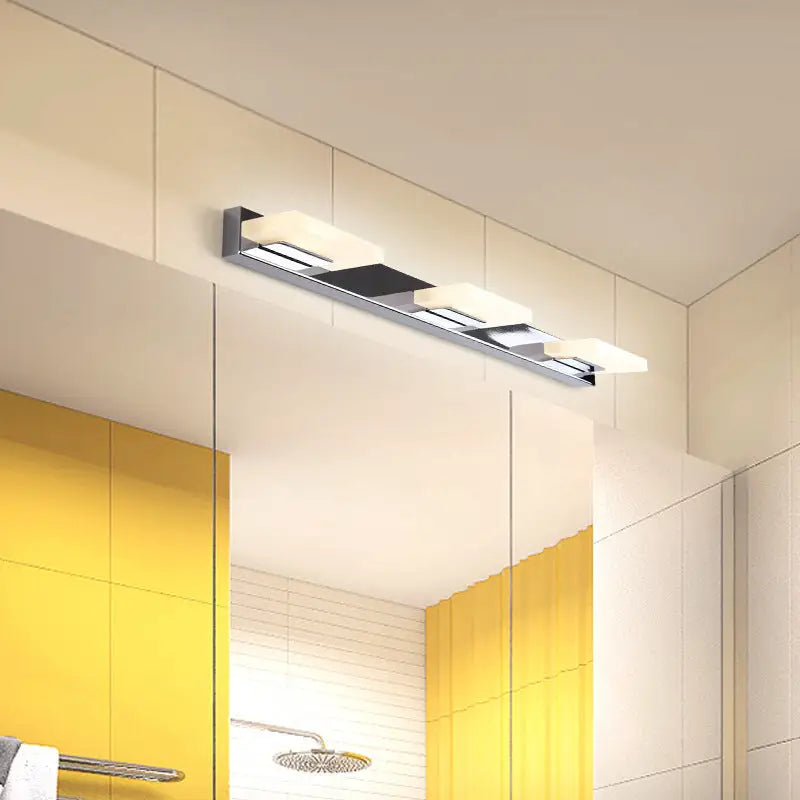Chrome Vanity Light Acrylic 2-5 Light Options